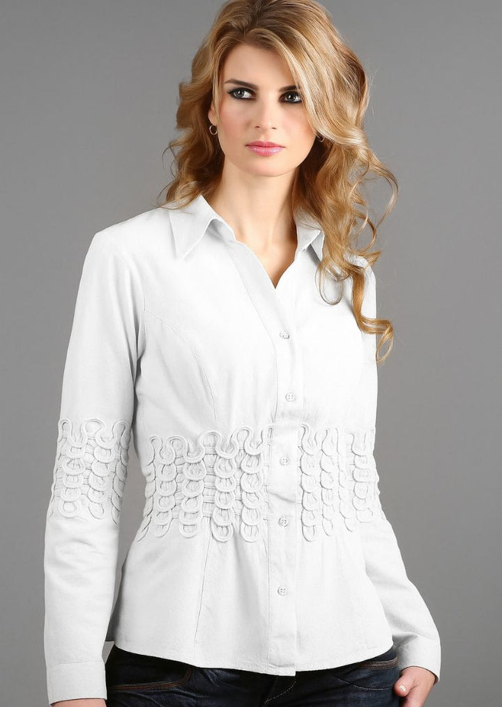 290 Allison Long Sleeve Cotton Blouse