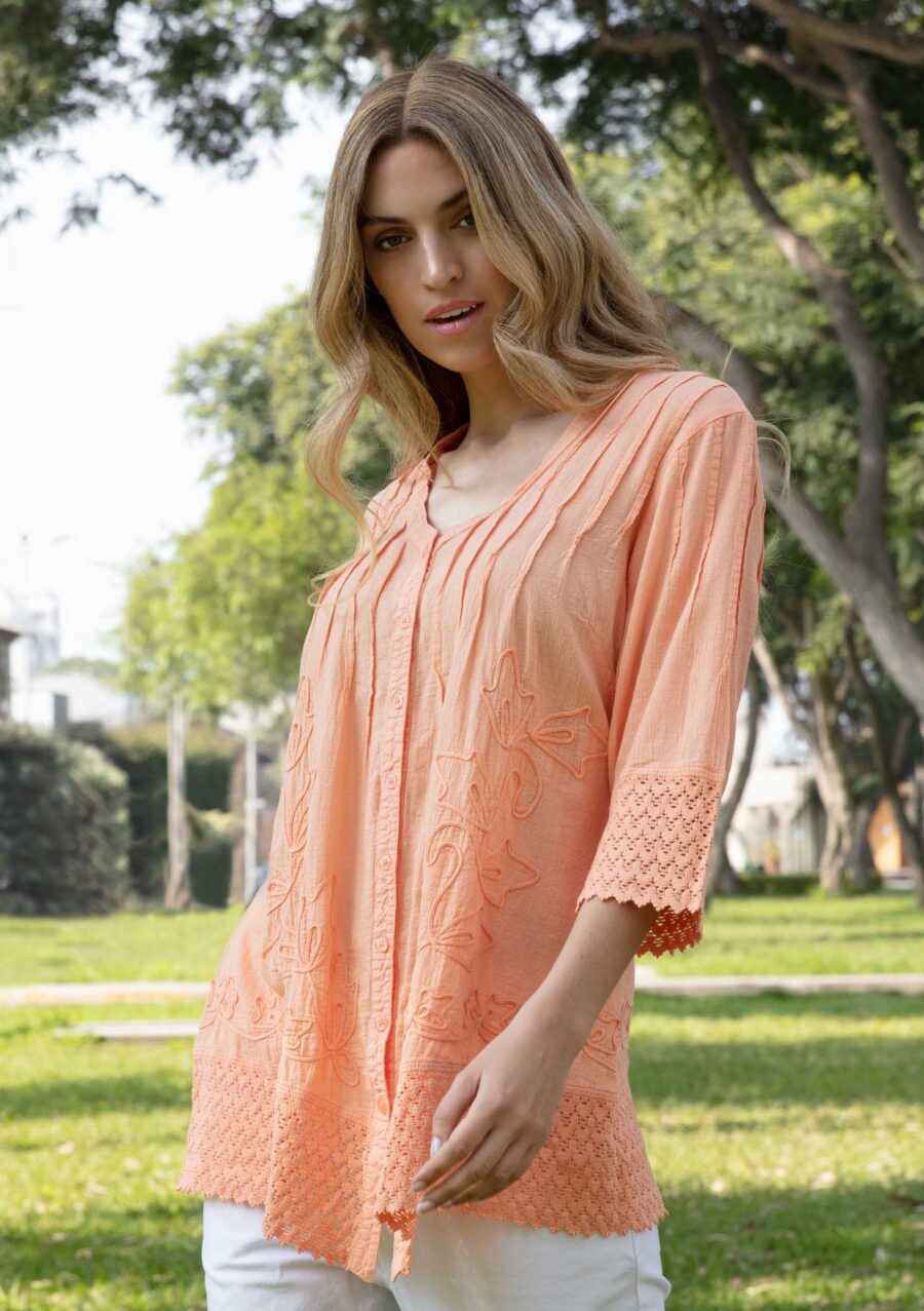 Plus Size Royal Cotton Tunic (S12-345)