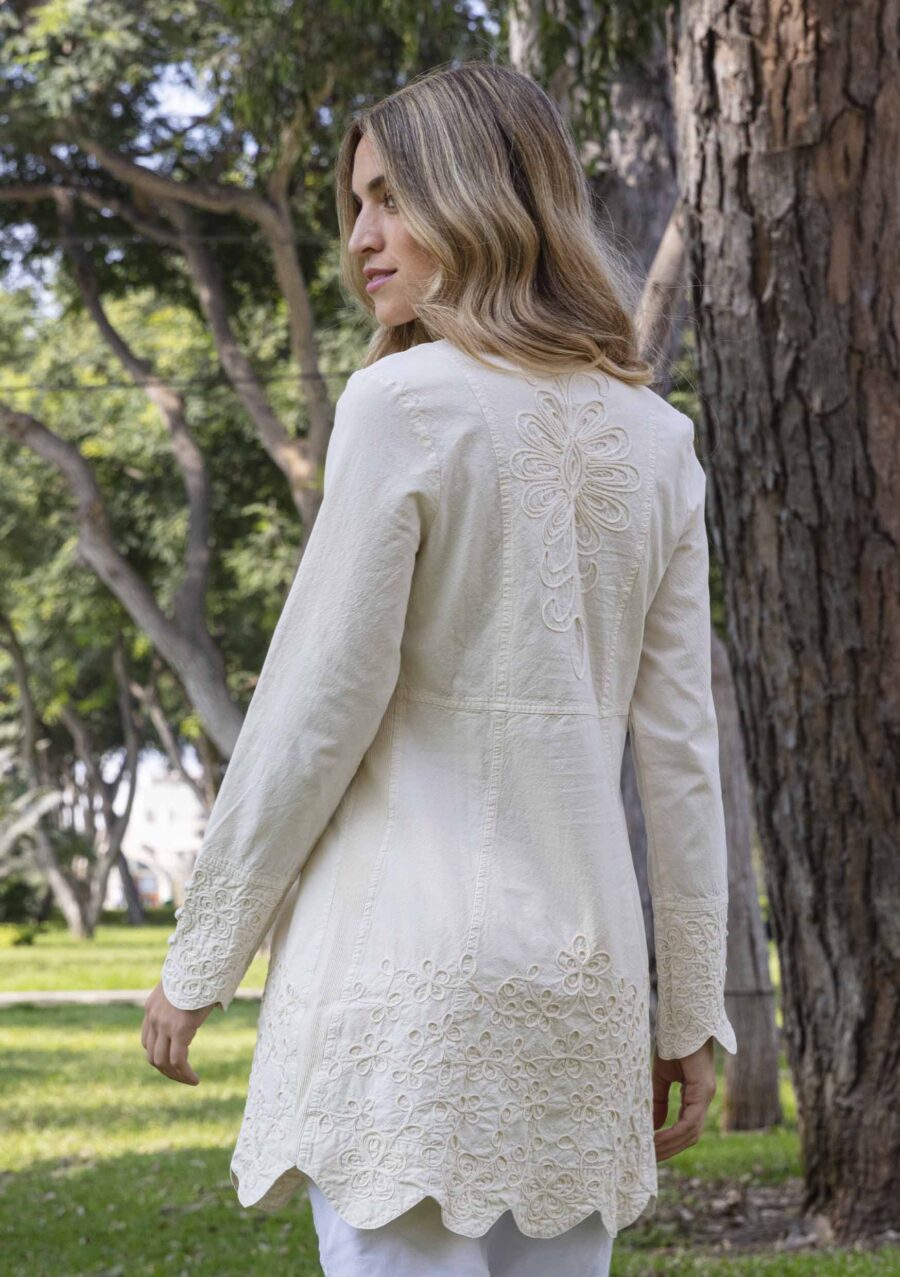 F14-459 Chris Long Sleeve Cotton Blouse