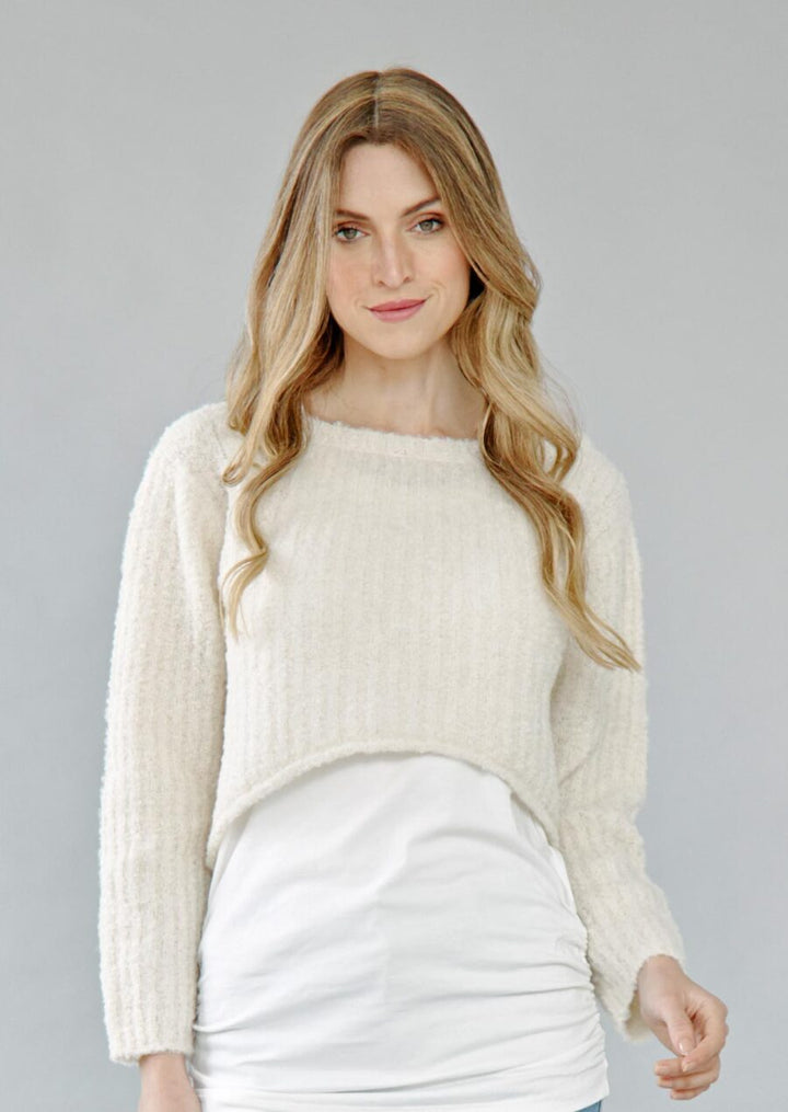 AL-006 Nina Alpaca Crop Sweater