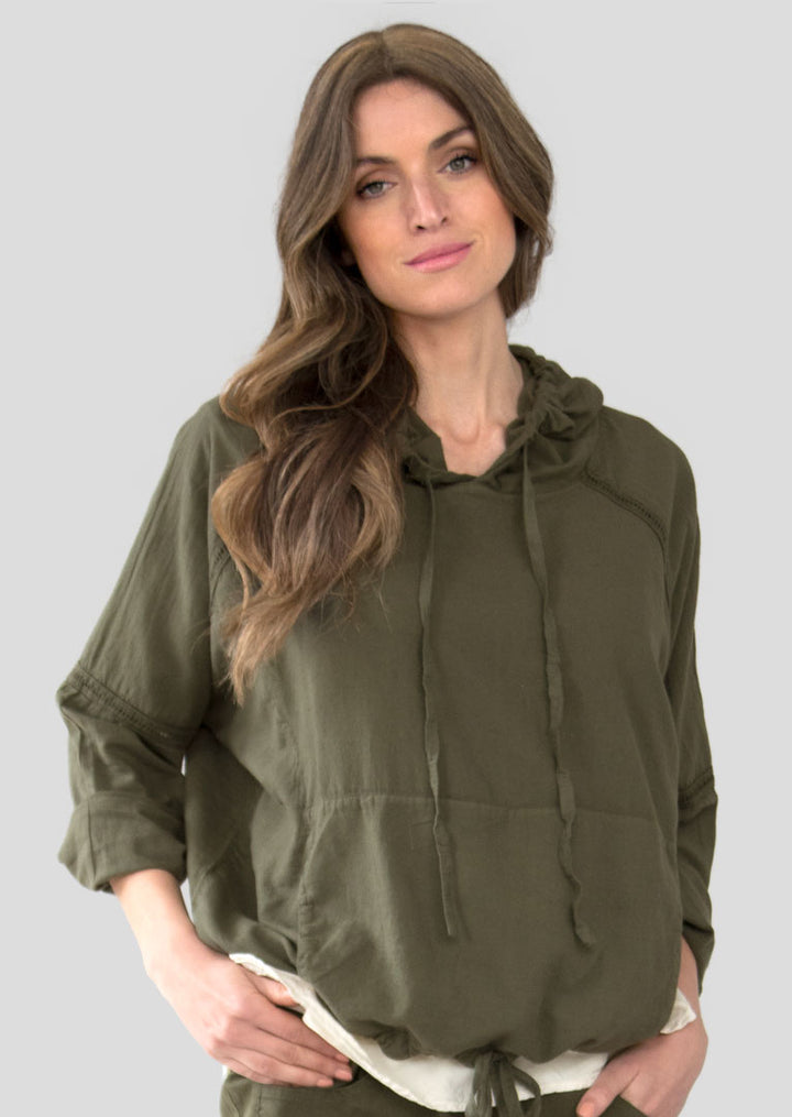 Elsie Long Sleeve Cotton Hoodie