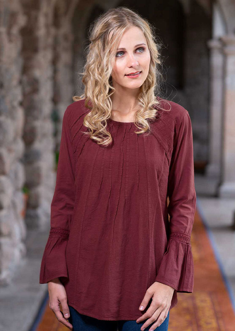 Fantasis Long Sleeve Cotton Top