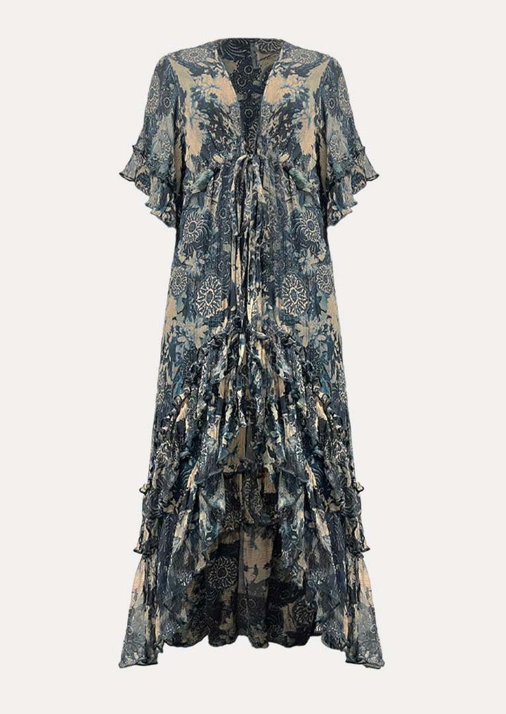 SP019 Alba Printed Silk Duster