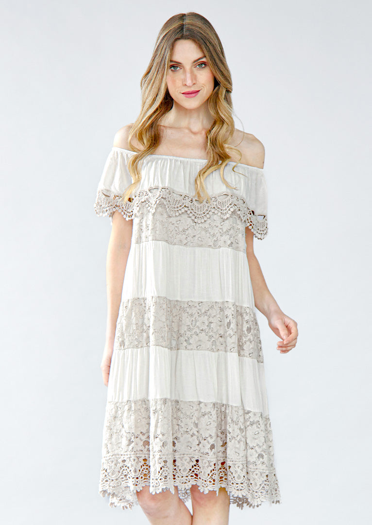 N5558 Celine Off-Shoulder Dress