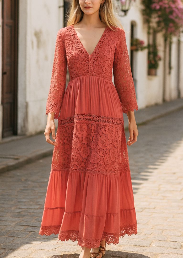 N8775 Artemis Lace Maxi Dress