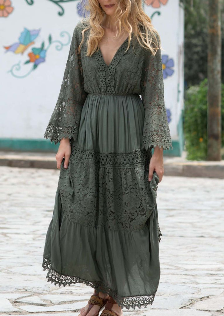 N8775 Artemis Lace Maxi Dress