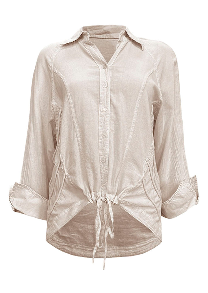 S19-749 Helena Long Sleeve Cotton Blouse