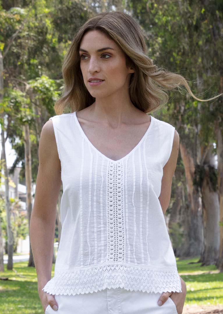 Ezranel Cotton Tank Top