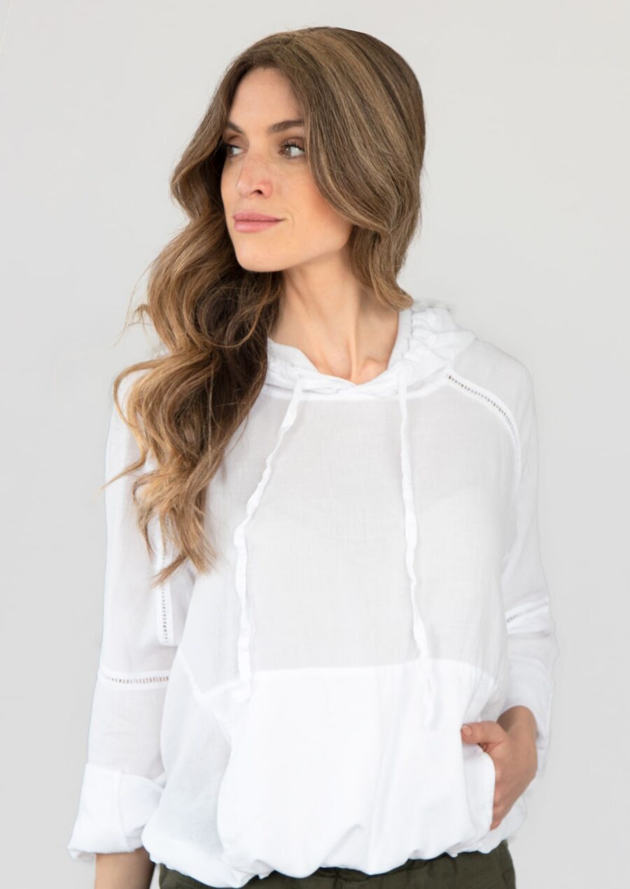 S23-850 Elsie Long Sleeve Cotton Hoodie