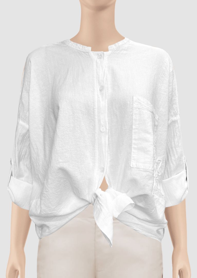 Olga Long Sleeve Cotton Blouse