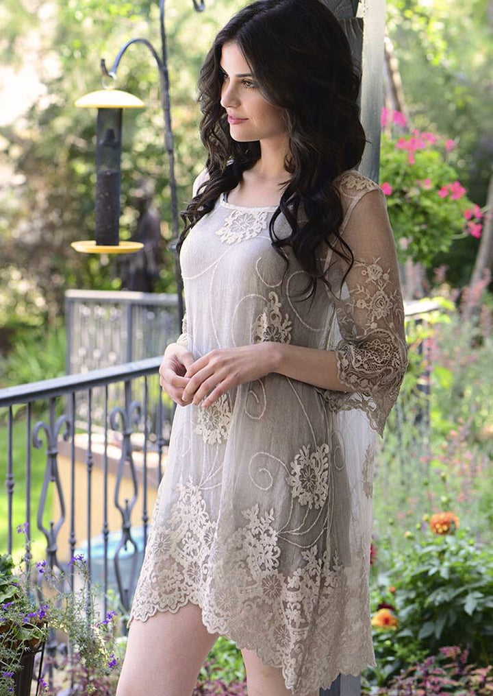 TPS-014 Hazel Embroidered Silk Dress