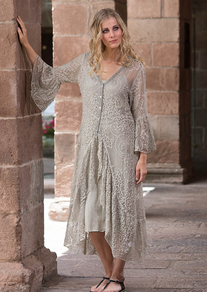 Majestic Embroidered Silk Tunic
