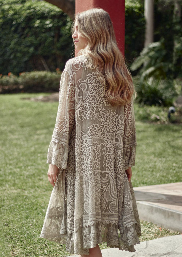 TPS-100 Peggy Embroidered Silk Duster