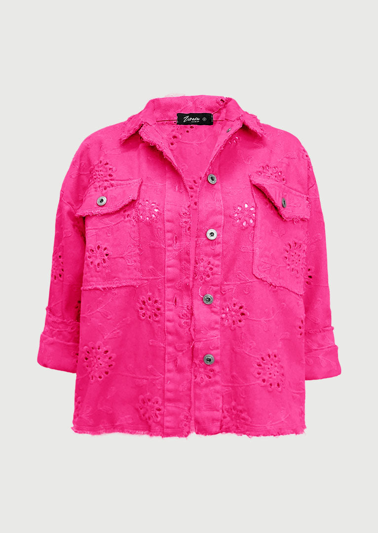 Y6209 Isaura Eyelet Cotton Jacket