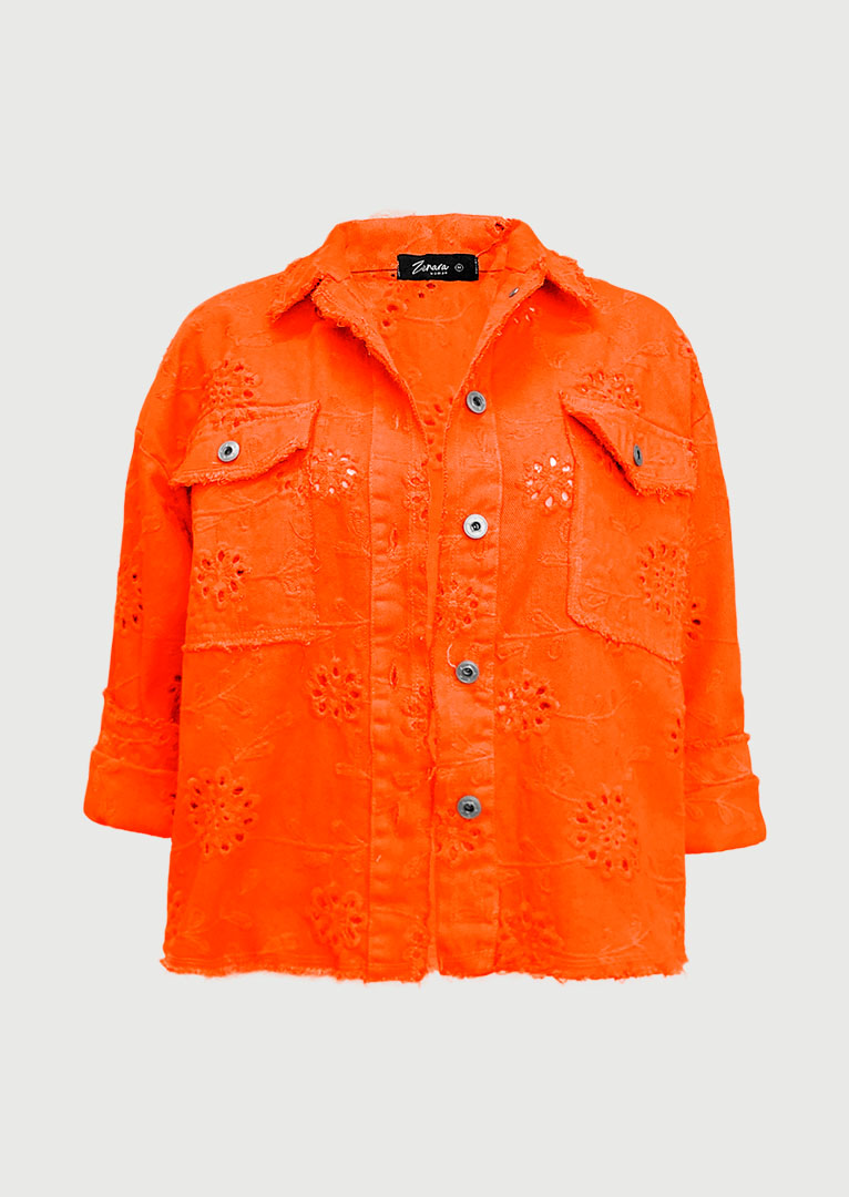 Y6209 Isaura Eyelet Cotton Jacket