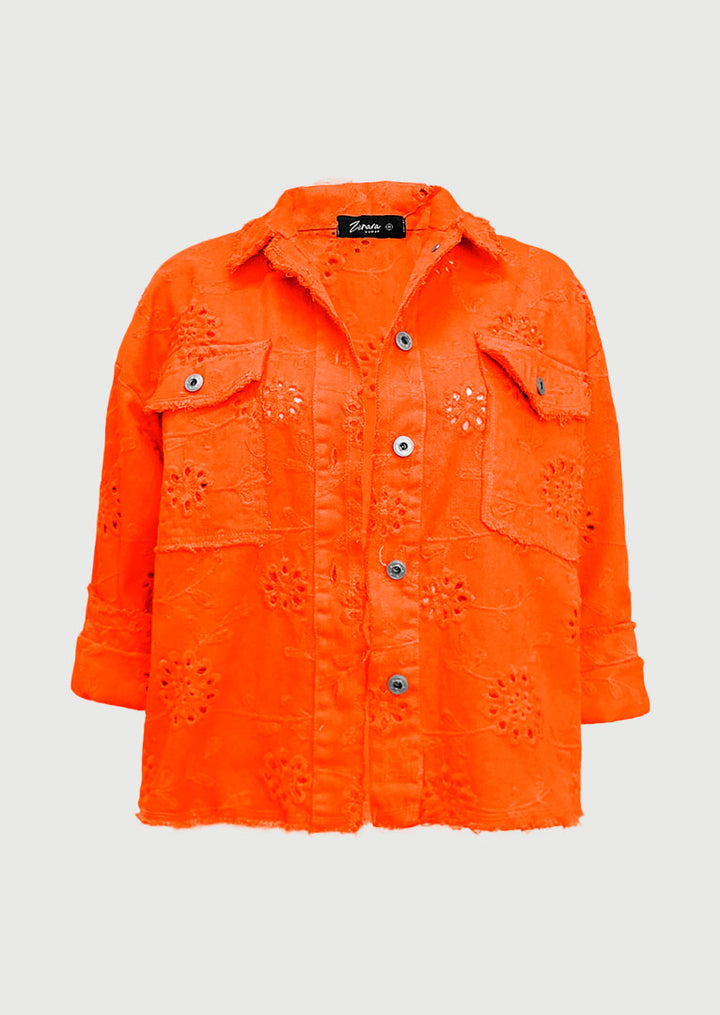 Y6209 Isaura Eyelet Cotton Jacket