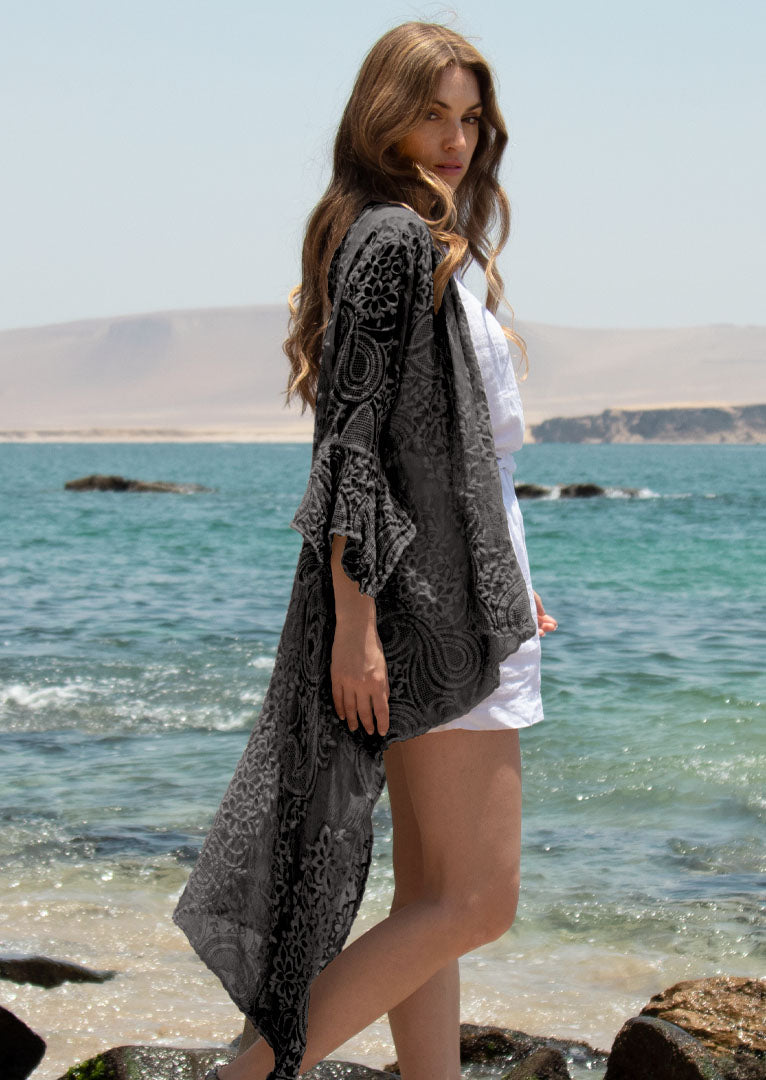 TPS-035 Arianthe Embroidered Silk Duster