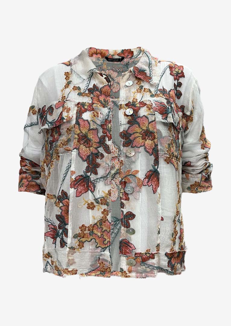 Siena Embroidered Silk Jacket