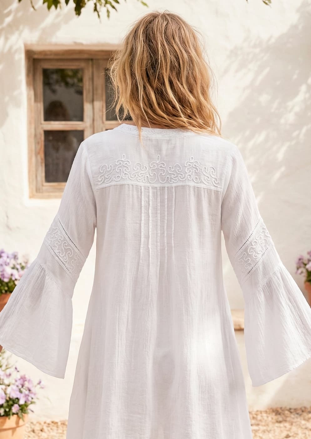 S19-739 Aitana Long Sleeve Cotton Top