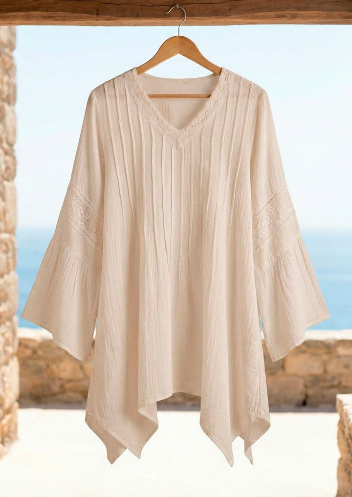 S19-739 Aitana Long Sleeve Cotton Top