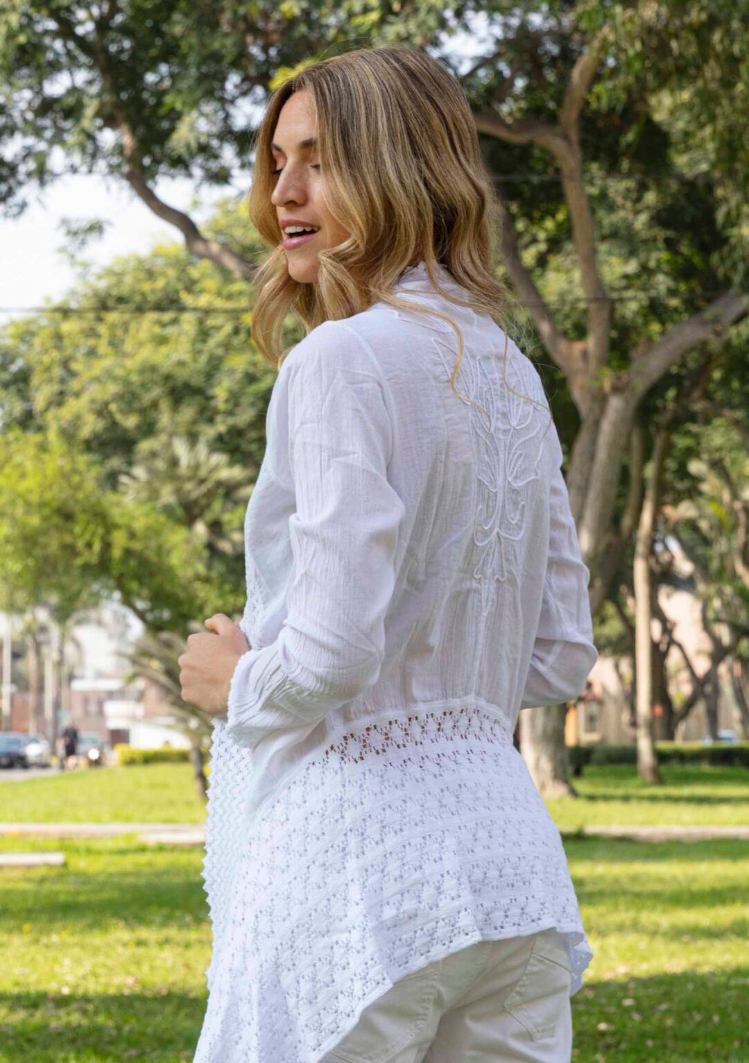 Pierina Long Sleeve Cotton Duster