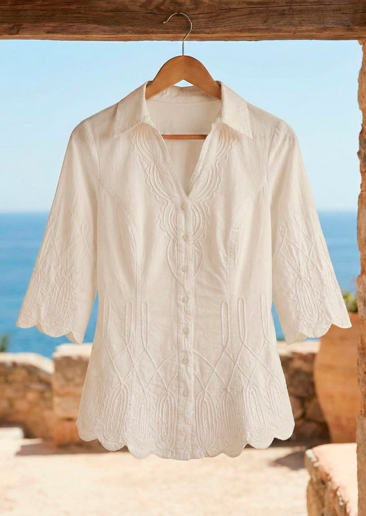 S16-033 Allie Cotton Blouse