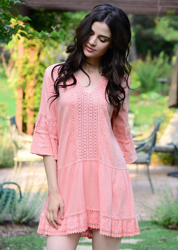 S16-011 Merli 3/4 Sleeve Cotton Tunic