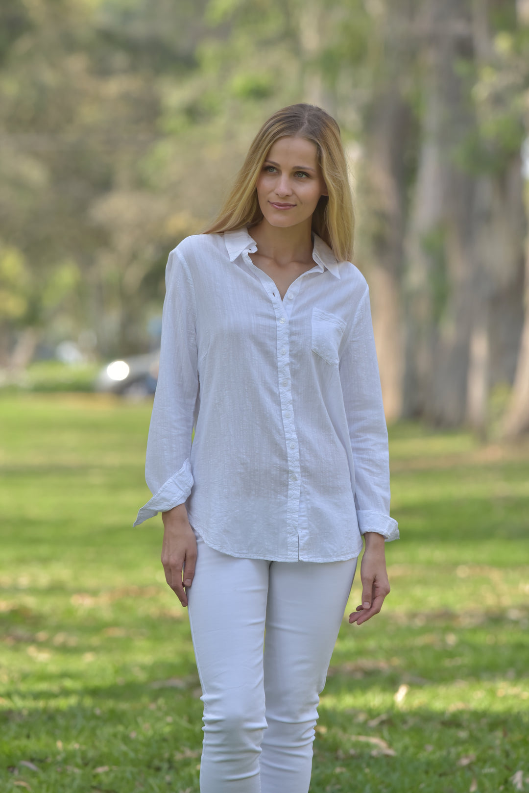 S19-756 Nova Long Sleeve Cotton Blouse