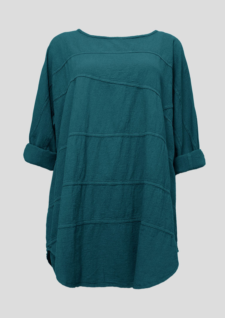 S20-808 Fedra Long Sleeve Cotton Top