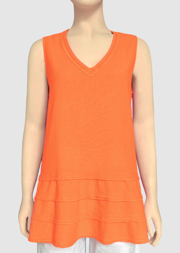 Rayet V-neck Cotton Tank Top