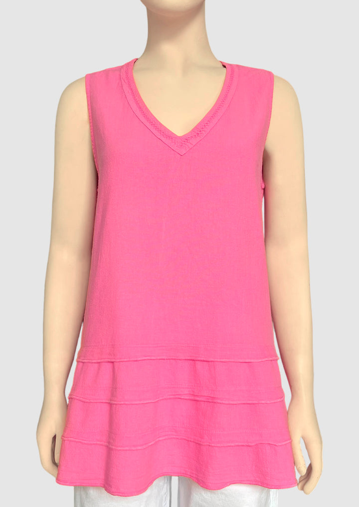 Rayet V-neck Cotton Tank Top