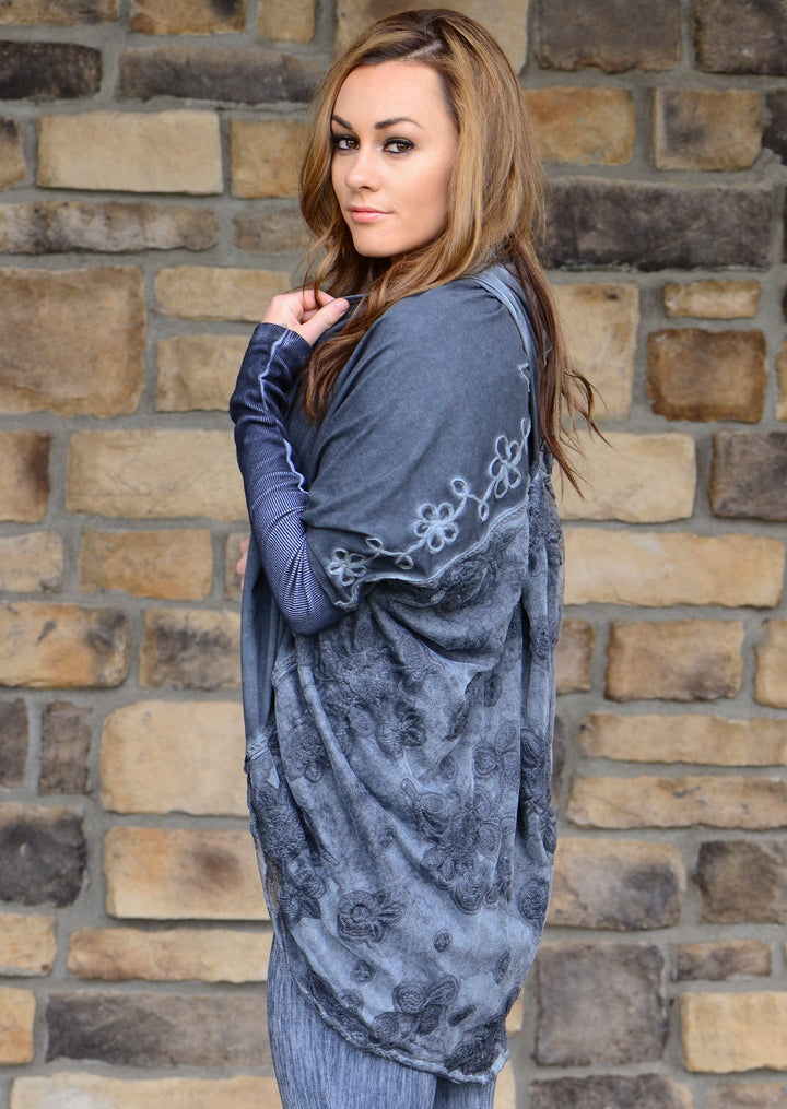 TP-117 Marina Knit Cotton Twisted Bolero (Plus Size)