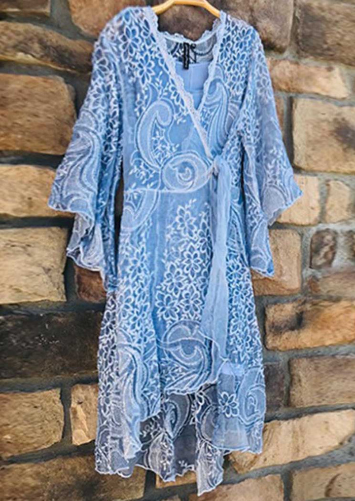 Real Embroidered Silk Dress