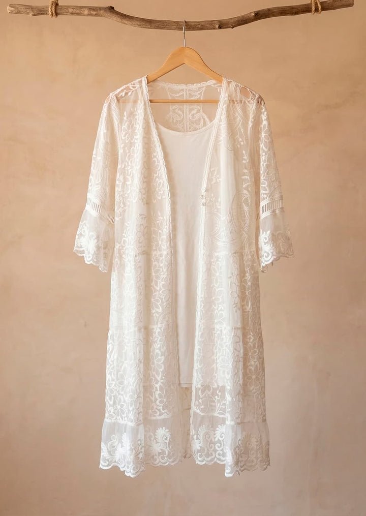 TPS-100 Peggy Embroidered Silk Duster