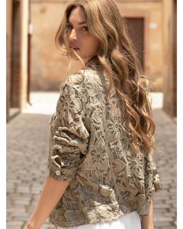TPS-180 Dione Embroidered Silk Jacket